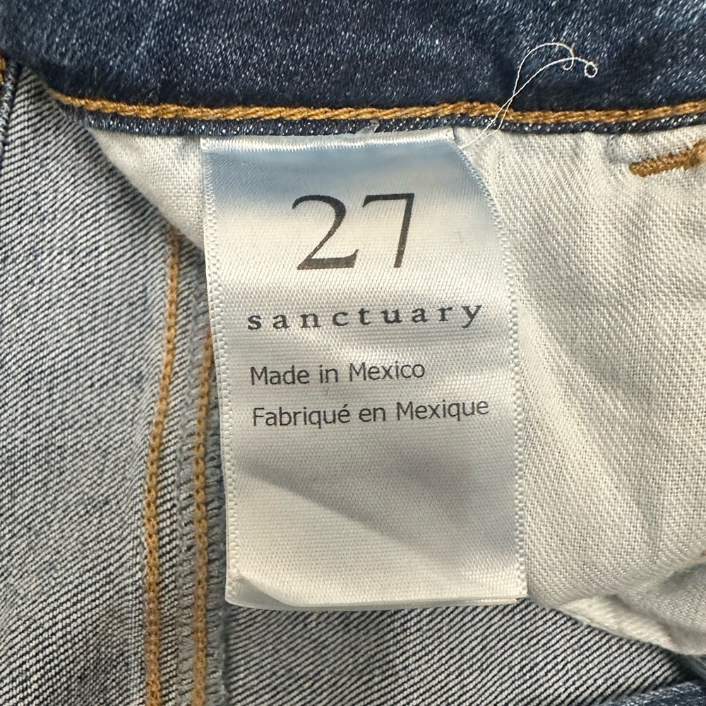 SANCTUARY Denim Connector Kick Crop Standard Rise Women Size 27 $169 MSRP NWT - Picture 10 of 11